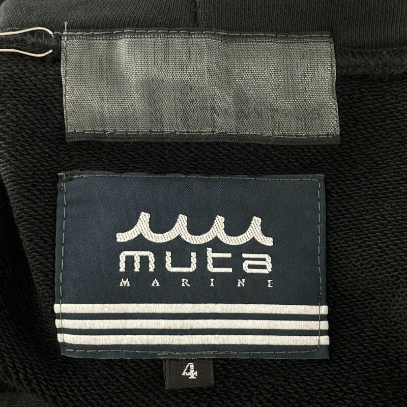 muta ムータ ×ACANTHUS MMAC-MA2307 黒 カレッジロゴ パーカー 4