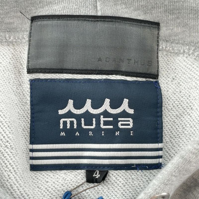 muta ムータ ×ACANTHUS MMAC-MA2205 グレー カレッジロゴ パーカー 4