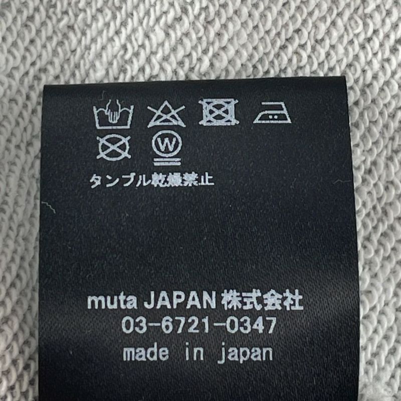 muta ムータ ×ACANTHUS MMAC-MA2205 グレー カレッジロゴ パーカー 4