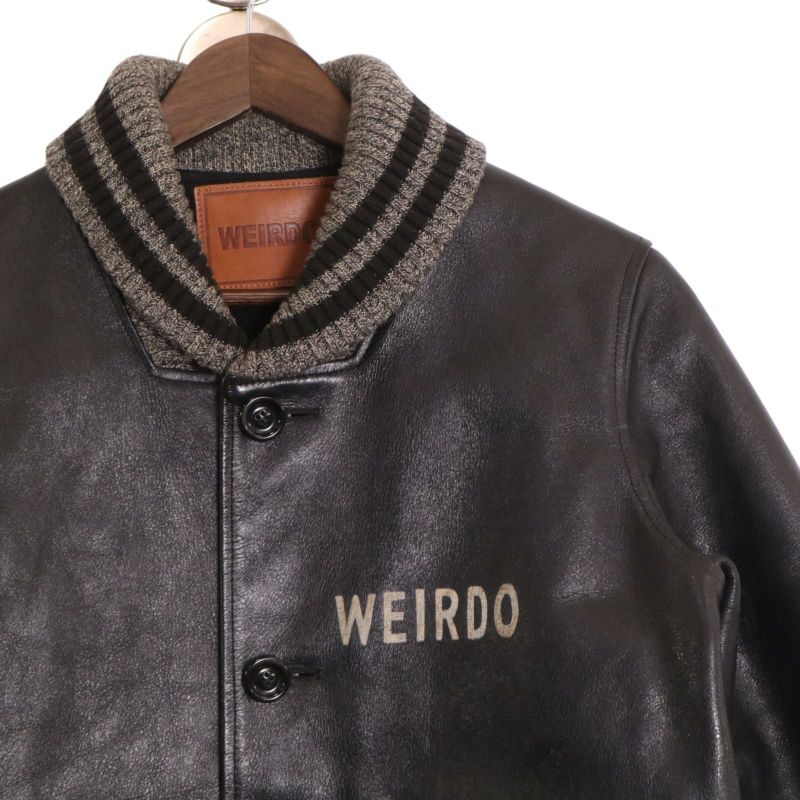 WEIRDO ウィアード WRD-13-AW-01 ブラック 牛革 ファラオ レザージャケット S ｜ブランド古着の販売 「エコスタイル」