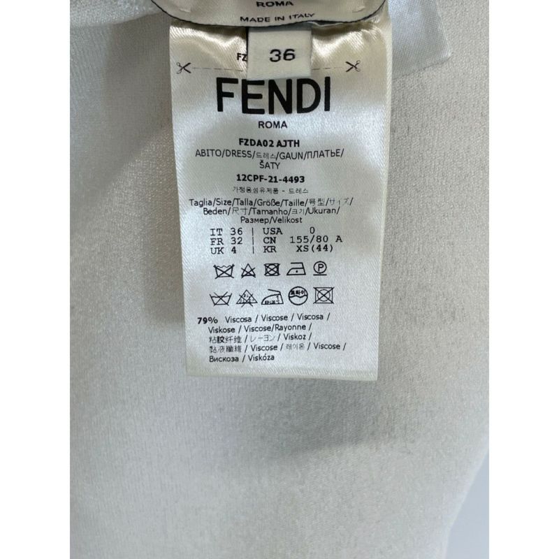 FENDI フェンディ ﾎﾜｲﾄ 2021年 FZDA02AJTH ﾜﾝﾋﾟｰｽ 36